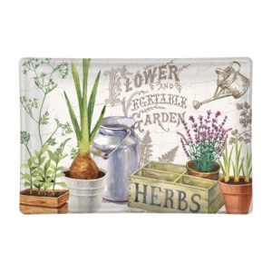 Seifenschale Glas - Country Life - rechteckig 14,5 x 9,5 cm von MICHEL DESIGN WORKS
