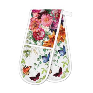 Doppel Ofenhandschuhe 85 x 28 cm - Sweet Floral Melody - von MICHEL DESIGN WORKS