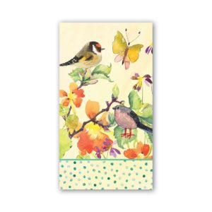 Servietten 11 x 20 cm 15er Pack - Birds & Butterflies - von MICHEL DESIGN WORKS