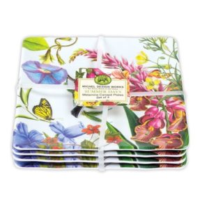 Snackplatten 16 x 16 cm 4er Set - Summer Days  - von MICHEL DESIGN WORKS