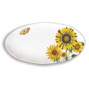 Platte oval 48 x 25 cm - Sunflower  - von MICHEL DESIGN WORKS