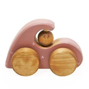 Holzauto Auto für Mädchen rosa Spielzeug, Holzspielzeug von FRIENDLY TOYS