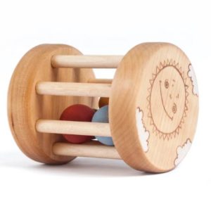 Baby Rassel, Holz Rassel Spielzeug, Holzspielzeug handgemacht von FRIENDLY TOYS