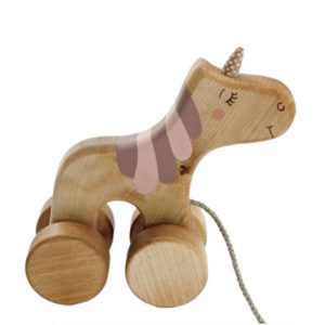 Einhorn Nachziehtier Nachziehspielzeug Holzspielzeug von FRIENDLY TOYS