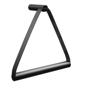 Handtuchhalter Leder metal black von By Wirth