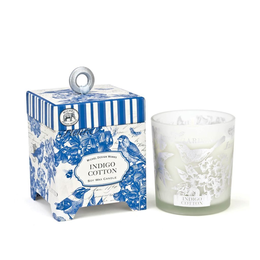 Duftkerze 184g - Indigo Cotton - von MICHEL DESIGN WORKS
