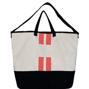 NOLITA Tragetasche Shoppingtasche Umhängetasche orange Steifen von BAG-ALL