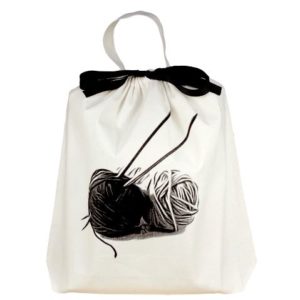 Stoffsack für Handarbeitsartikel "Wolle" beige von BAG-ALL