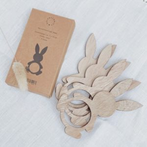Serviettenring Hase 4er Set von Eulenschnitt