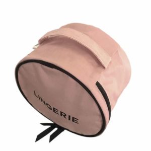 Rundes Dessous-Etui Dessous-Täschchen rosa "LINGERIE" rosa von BAG-ALL