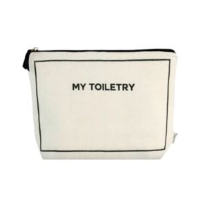 Geräumige Toilettasche mit abwischbarem Futter - beige von BAG-ALL