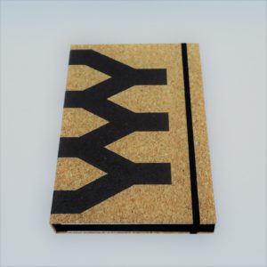A5-hardcover-notizbuch - stiegen design - "architektur kollektion" schwarzes Papier 240 Seiten von TAKKTI