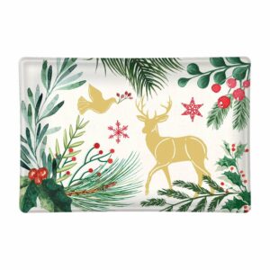 Seifenschale Glas - Joy to the World - rechteckig 14,5 x 9,5 cm von MICHEL DESIGN WORKS