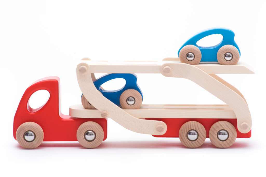 Bajo Holzspielzeug Autotransporter Set